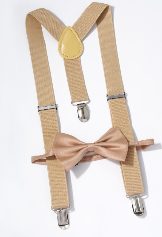 Page Boy Bow Tie And Suspender Set