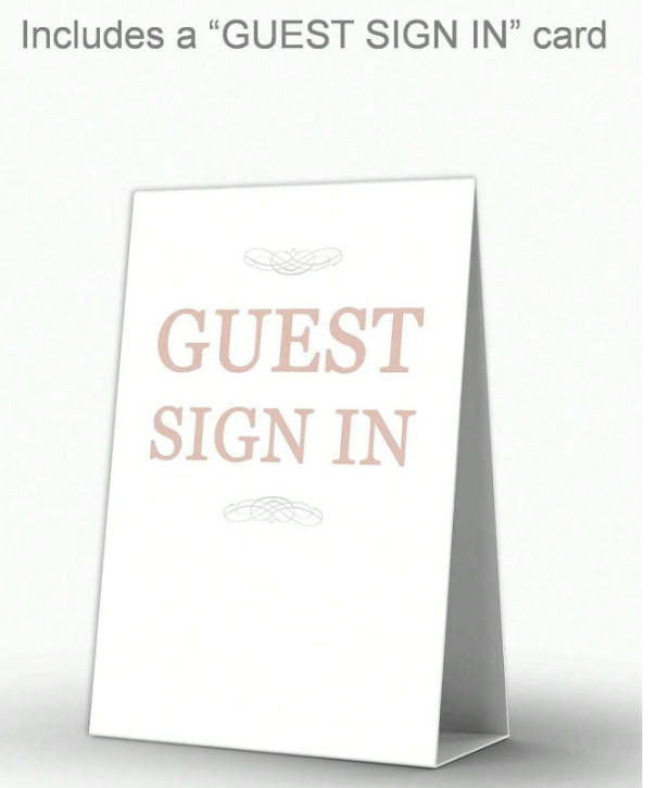 Guest Book And Pen Set