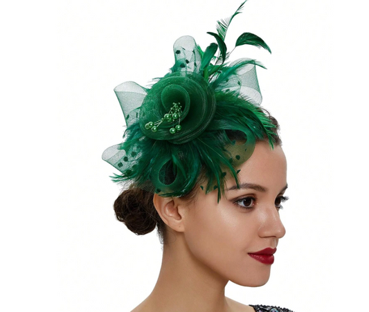 Loop Feather Fancy Hats Wedding Fascinator