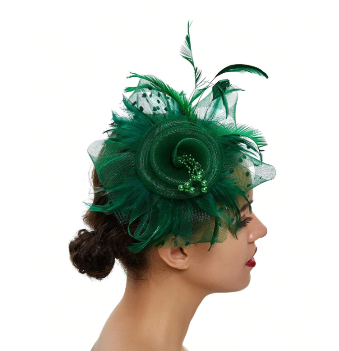 Loop Feather Fancy Hats Wedding Fascinator