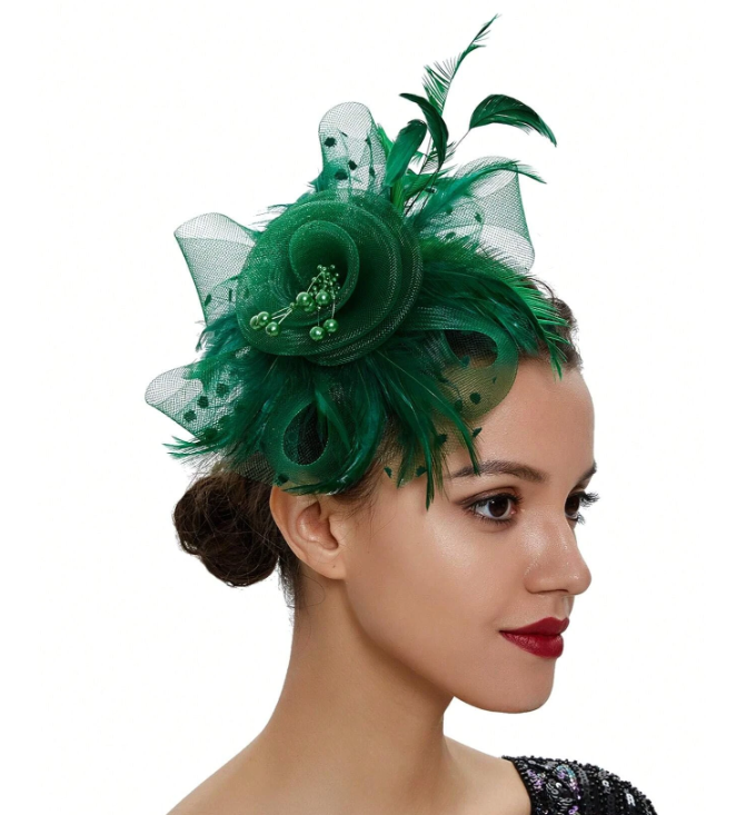 Loop Feather Fancy Hats Wedding Fascinator