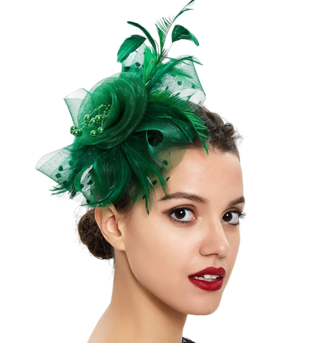 Loop Feather Fancy Hats Wedding Fascinator