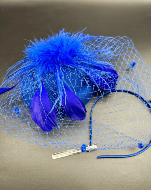 Tea Party Fascinator Blue