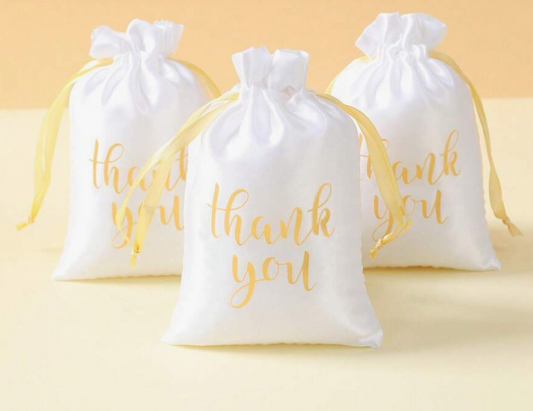 20Pcs Thank You Satin Gift Bags