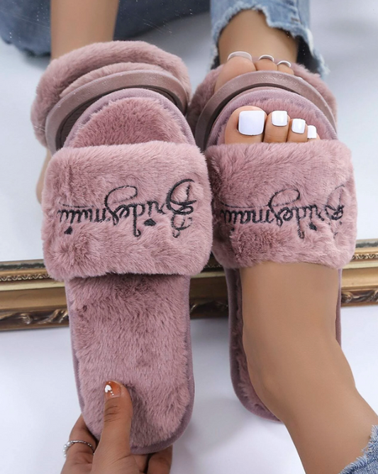 Bridesmaids Embroidered Slippers