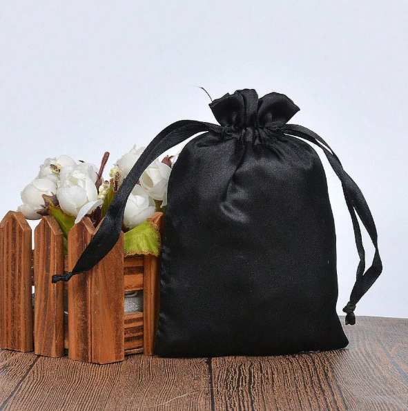 50pcs Faux Silk Satin Drawstring