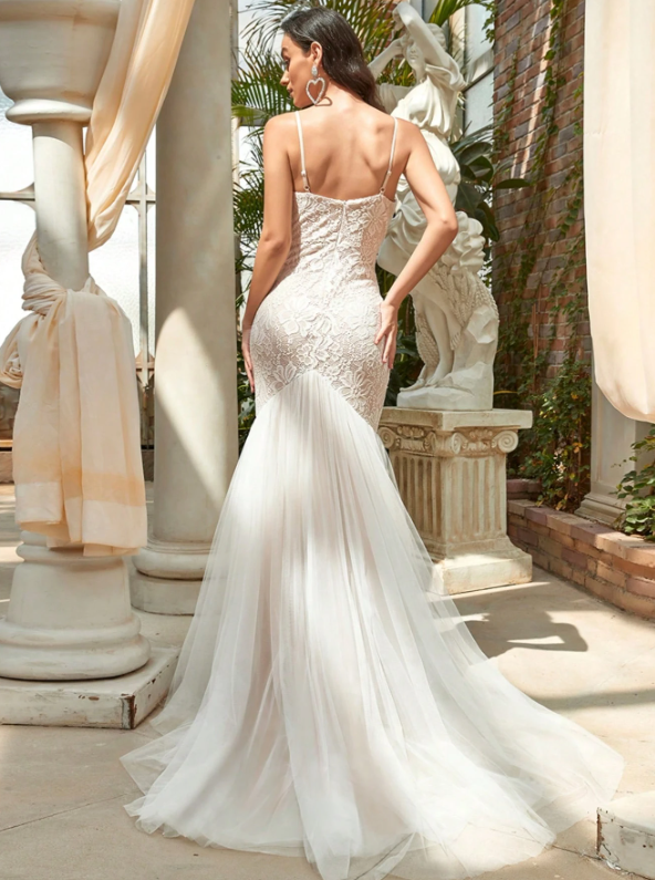 Tulle Mermaid Wedding Dress