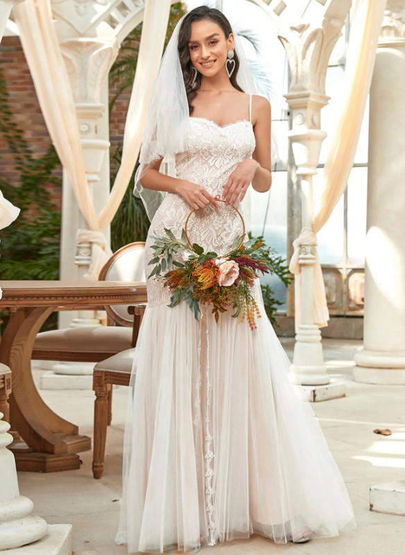 Tulle Mermaid Wedding Dress