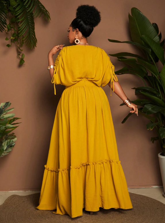 Plus Size Batwing Sleeve Dress