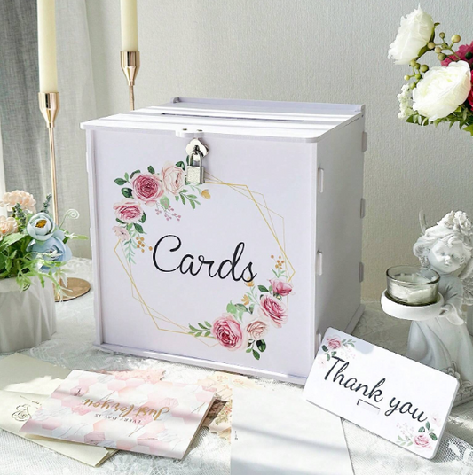 Wedding Card Box With Lock