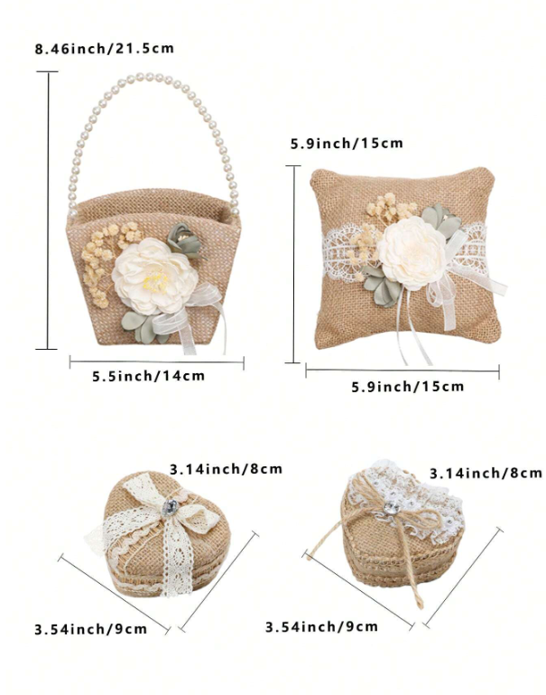 Flower Girl Basket & Ring Pillow