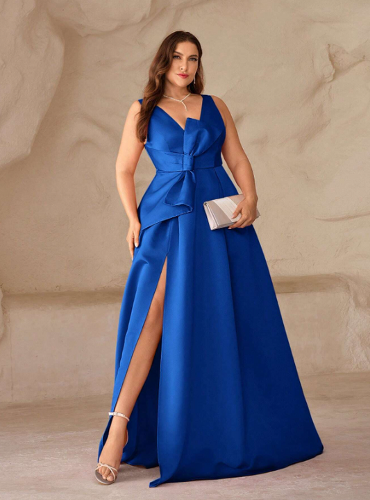 V-Neck Elegant Evening Dress Prom