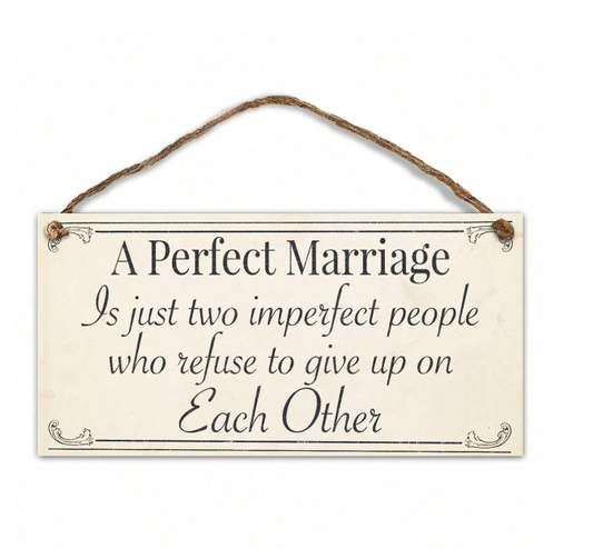 Marriage Wooden Plaque
