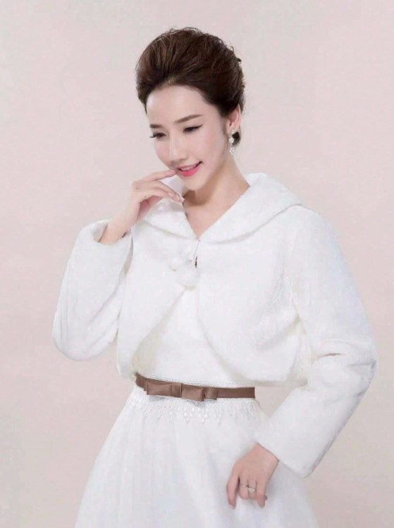 Wedding Fluffy Shawl Wrap Bolero