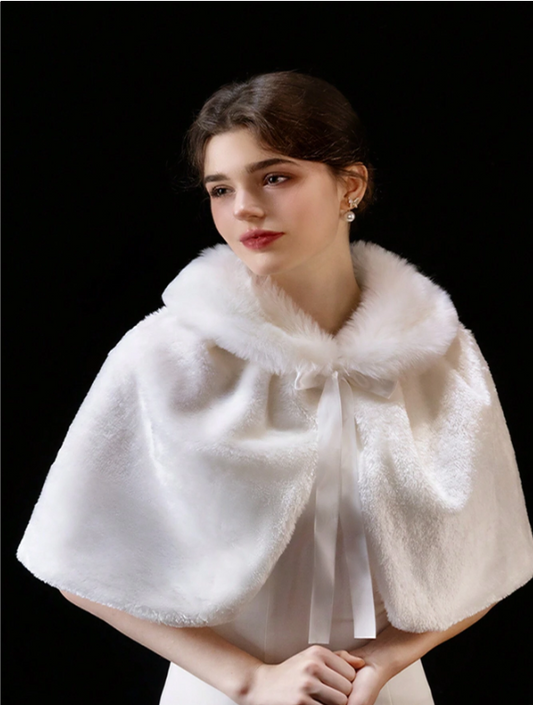 Bridal Ceremony Fluffy Shawl
