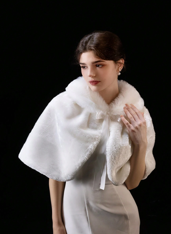 Bridal Ceremony Fluffy Shawl