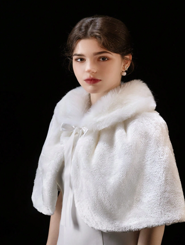 Bridal Ceremony Fluffy Shawl