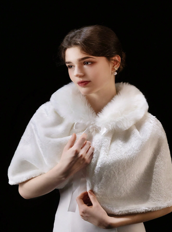 Bridal Ceremony Fluffy Shawl