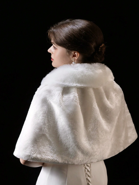 Bridal Ceremony Fluffy Shawl