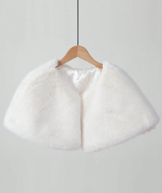 Versatile Faux Fur Shawl For Wedding Dress