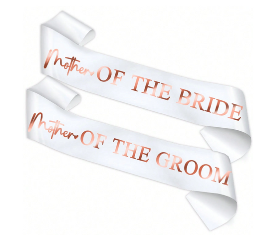 Mother Of The Groom and Mother of The Bride Sashes