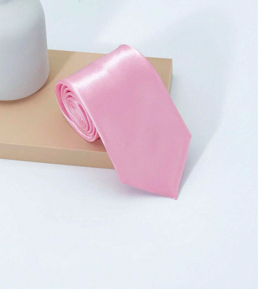 8CM Grosgrain Necktie - Pink