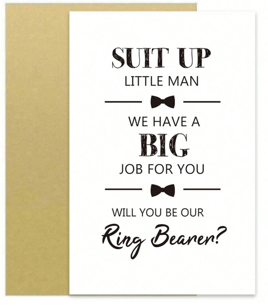 Ring Bearer Proposal Card