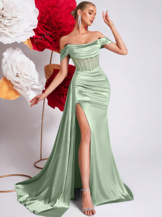 Hollow-Out Prom Formal Dress