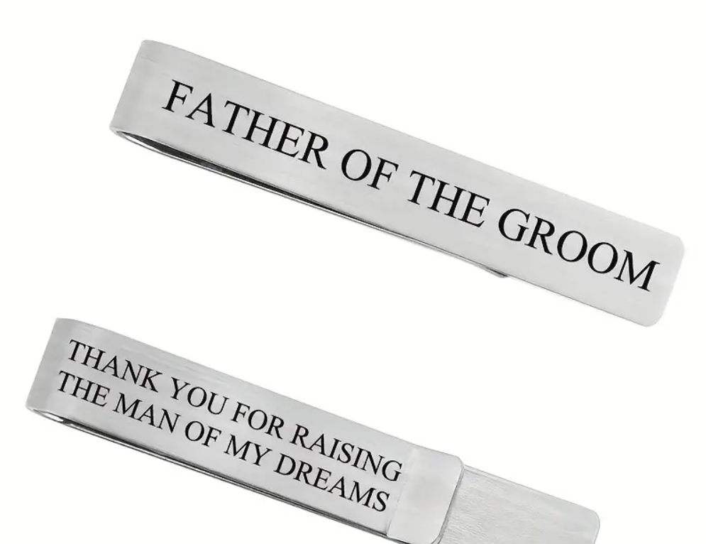 Luxurious Father of The Groom Tie Clip
