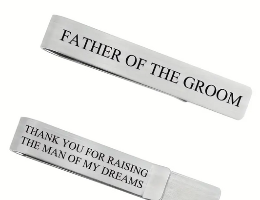 Luxurious Father of The Groom Tie Clip