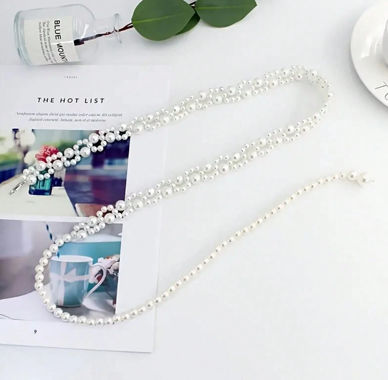 Faux Pearl Waist Belt Bridal Wedding Accessory