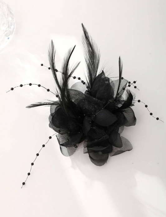 Feather And Petal Design Witch Claw Hair Clip