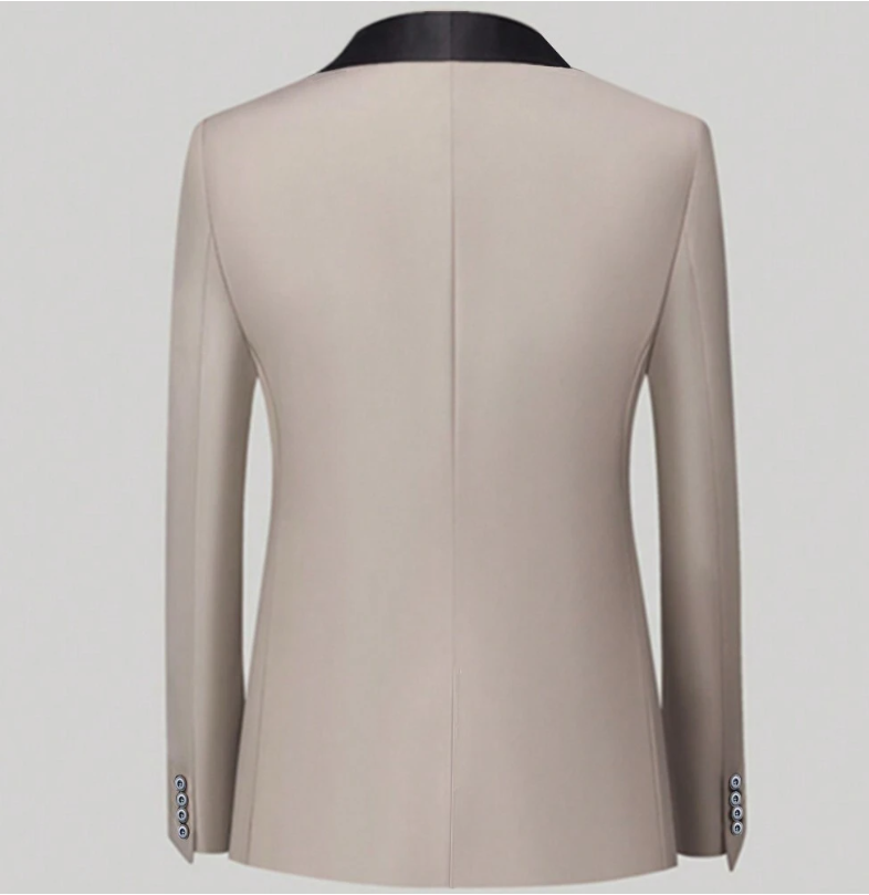 Men Slim 3 Pieces Tuxedo Prom Suit