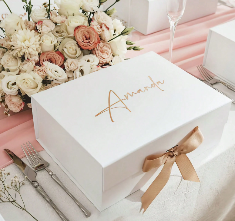 Personalised Gift Box (Jewellery Box & Velvet Cosmetic Bag)
