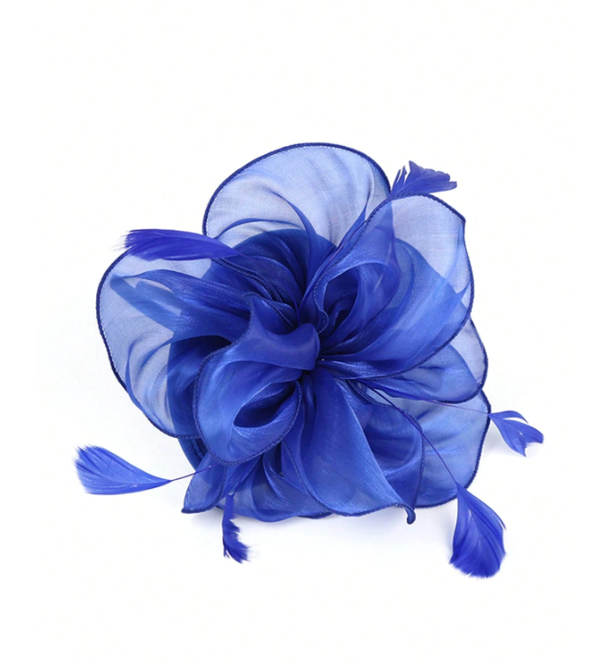 Tea Party Fascinator Royal Blue