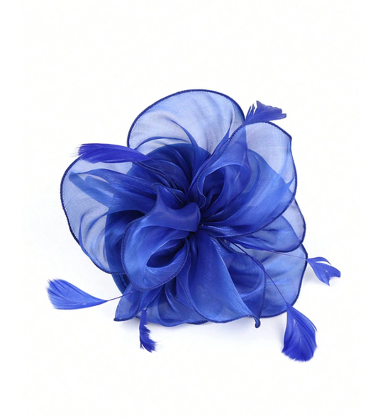 Tea Party Fascinator Royal Blue
