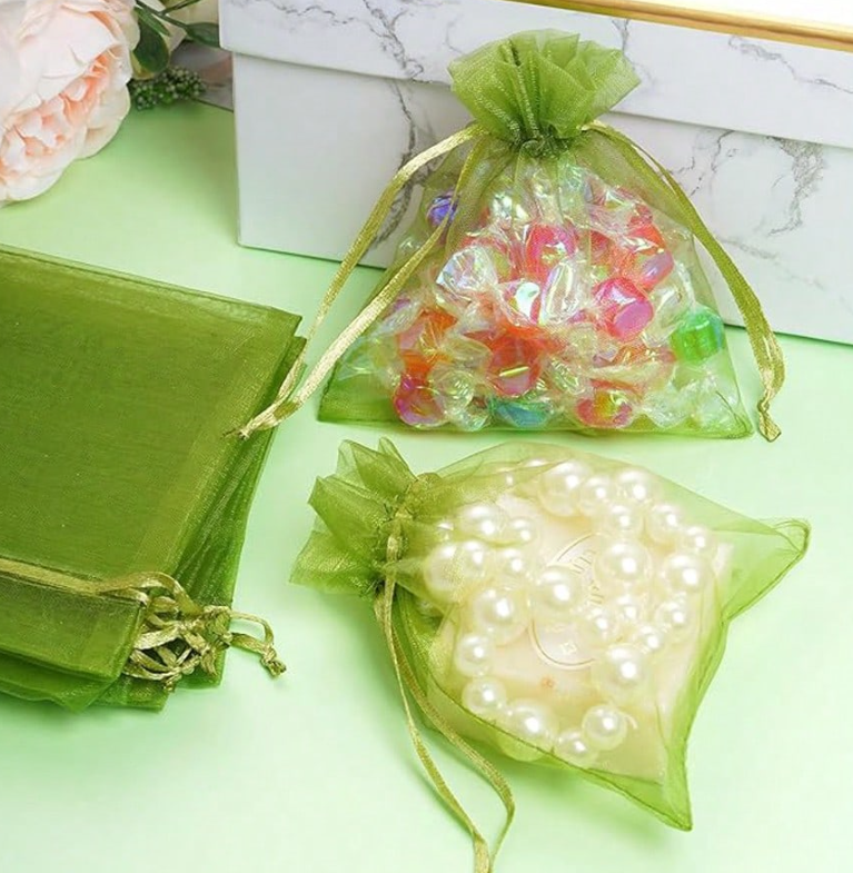 50 PCs Organza Drawstring Bags