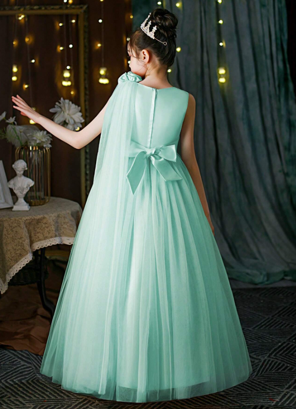 Tween Girl Tulle Bow Princess Dress