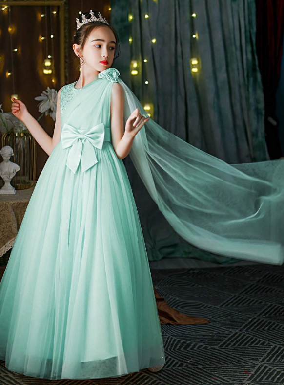 Tween Girl Tulle Bow Princess Dress