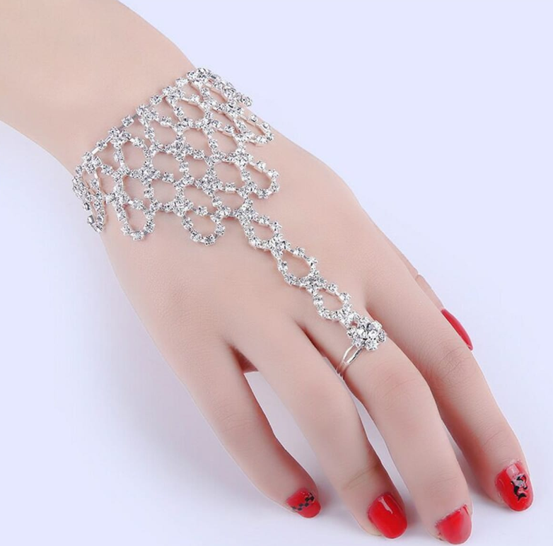 Bridal Jewelry Hand Chain Bracelet