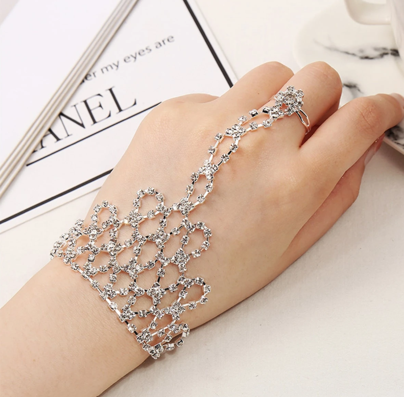 Bridal Jewelry Hand Chain Bracelet
