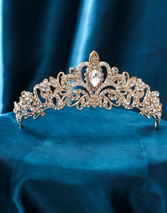 Fashionable Bride Crown Gold