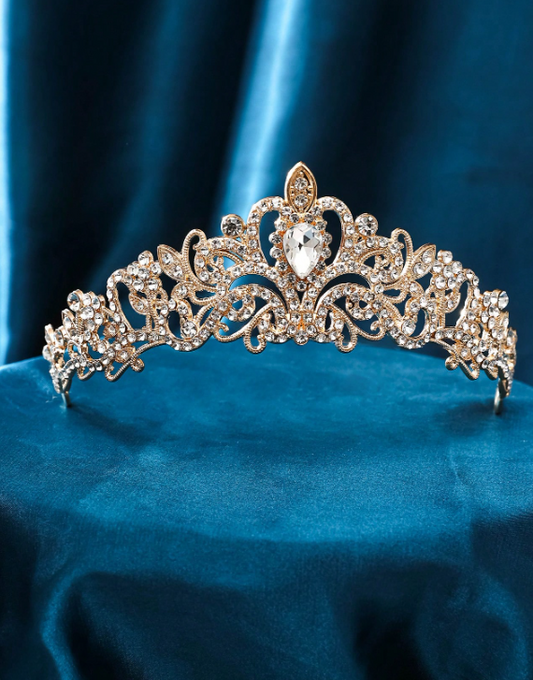 Fashionable Bride Crown Gold