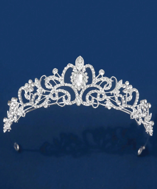 European Style Alloy Rhinestone Bride Tiara