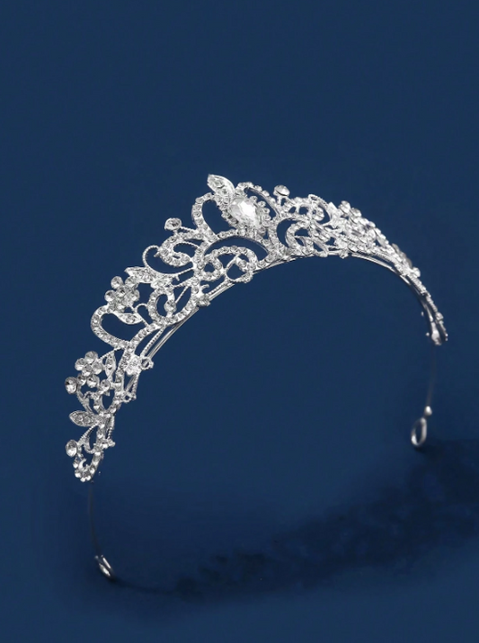 European Style Alloy Rhinestone Bride Tiara