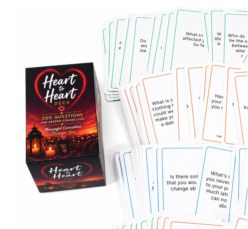 Heart To Heart Deck Couples Conversation Card Game 200