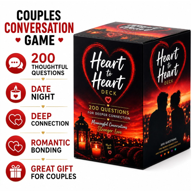 Heart To Heart Deck Couples Conversation Card Game 200
