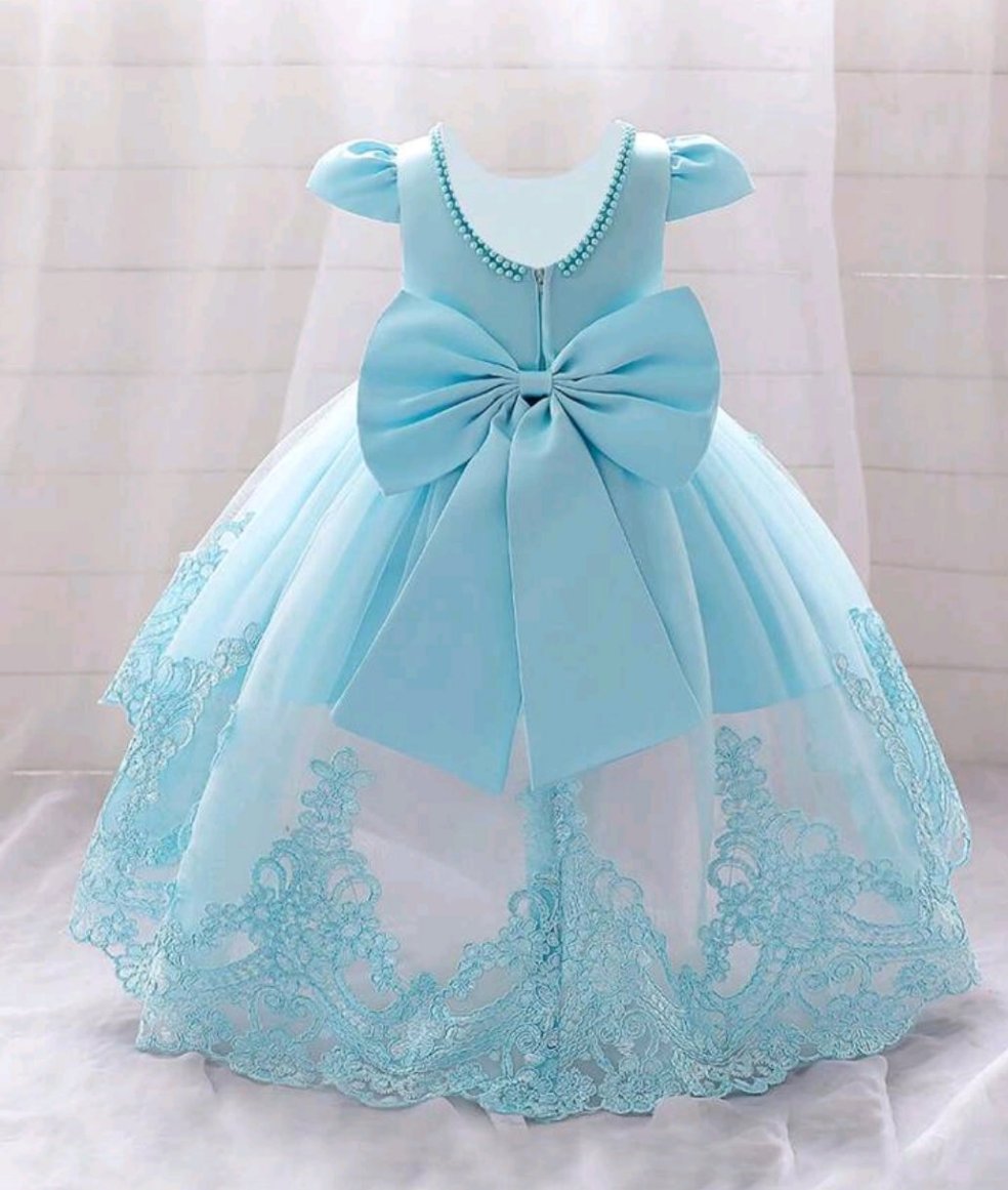 Toddler Girls Embroidery Mesh Hem Party Dress