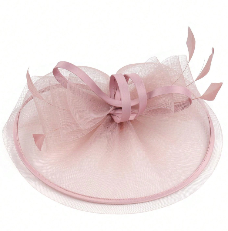 Cocktail Flower Mesh Headwear Gold