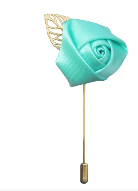 Groomsmen Wedding Boutonniere Light Green